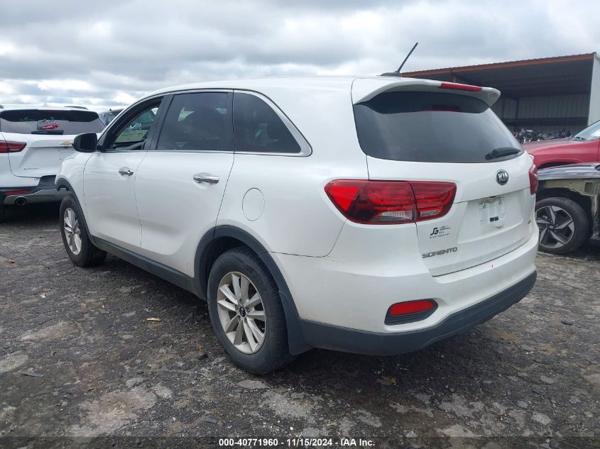 VIN 5XYPG4A37LG675417 2020 KIA Sorento, 2.4L L no.3