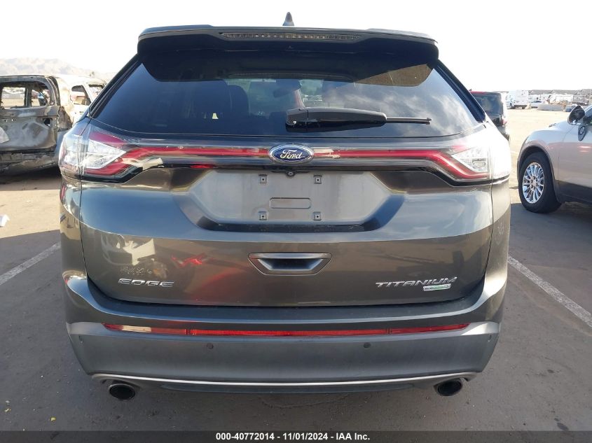 2018 Ford Edge Titanium VIN: 2FMPK3K9XJBB19966 Lot: 40772014