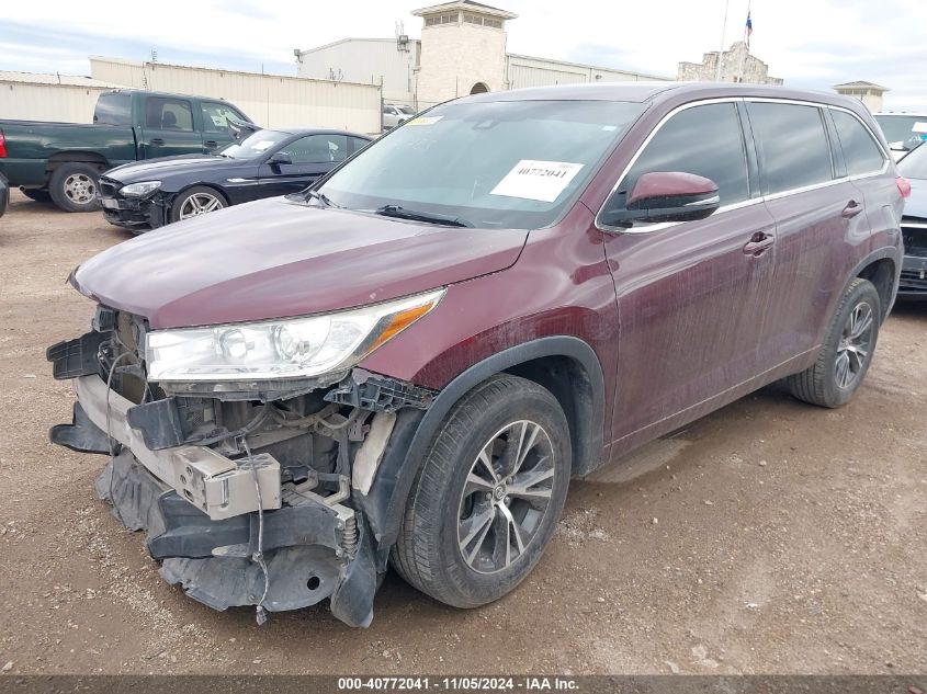 2018 TOYOTA HIGHLANDER LE PLUS - 5TDZZRFHXJS251623