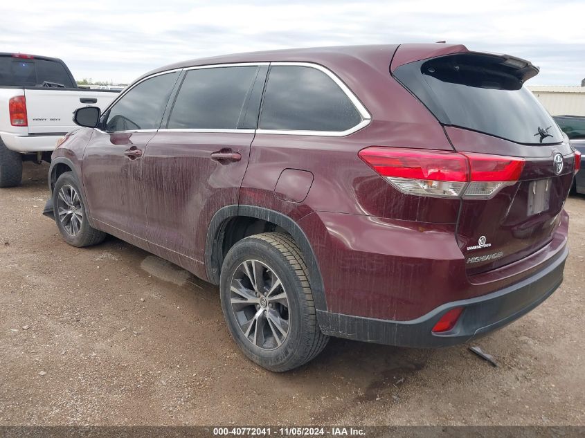 2018 TOYOTA HIGHLANDER LE PLUS - 5TDZZRFHXJS251623