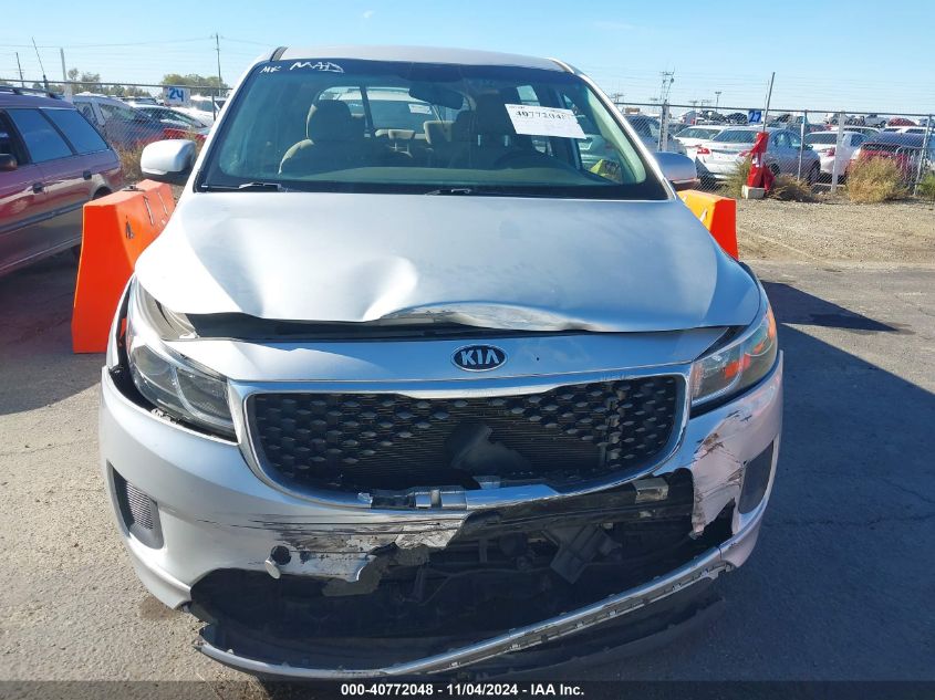 2015 Kia Sedona L VIN: KNDMA5C14F6066878 Lot: 40772048