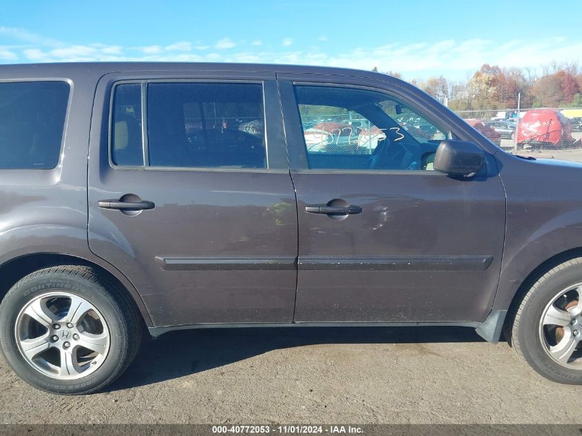 2015 Honda Pilot Ex VIN: 5FNYF4H4XFB053671 Lot: 40772053