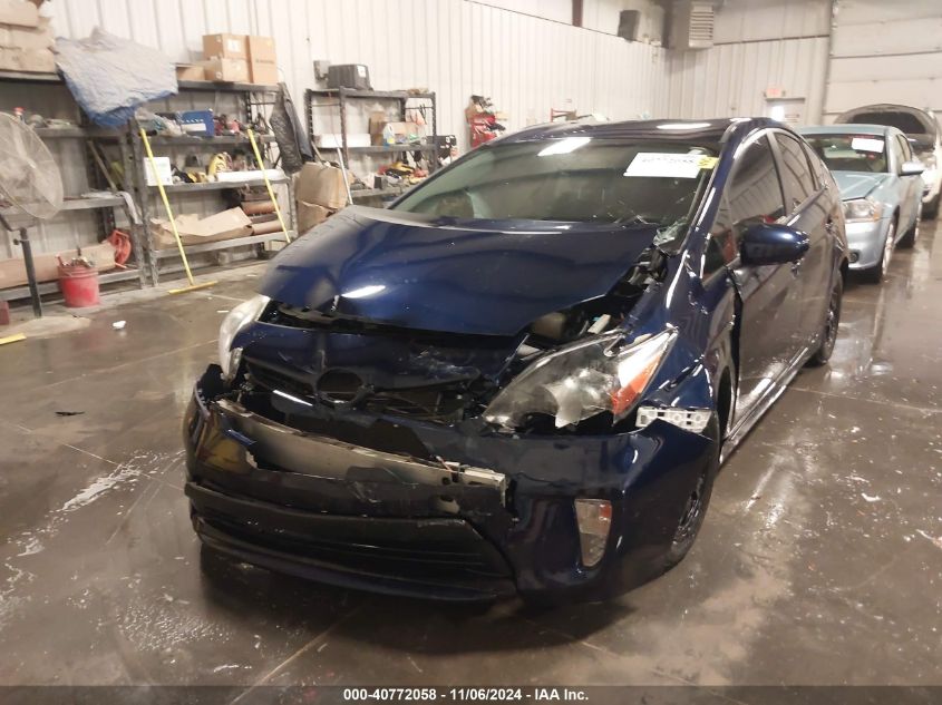 2013 Toyota Prius Two VIN: JTDKN3DU6D1617590 Lot: 40772058