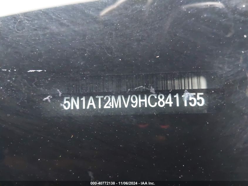 2017 NISSAN ROGUE SL - 5N1AT2MV9HC841155