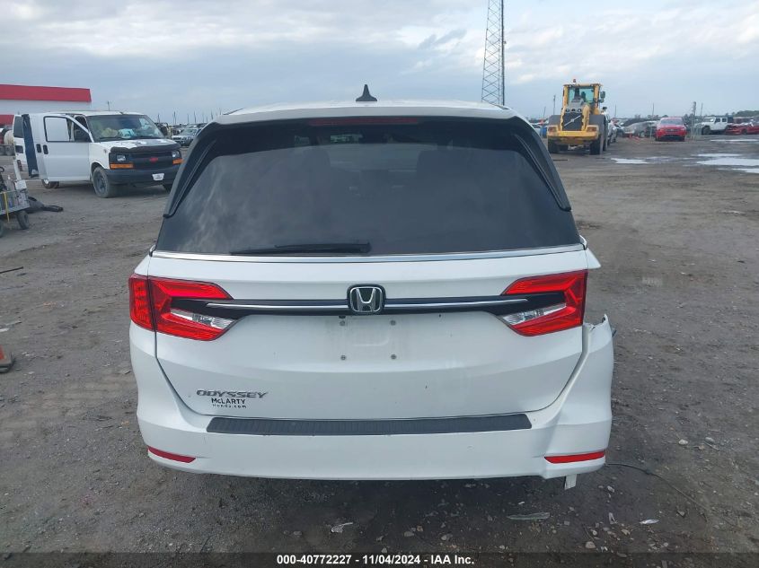 2022 Honda Odyssey Ex-L VIN: 5FNRL6H77NB032262 Lot: 40772227