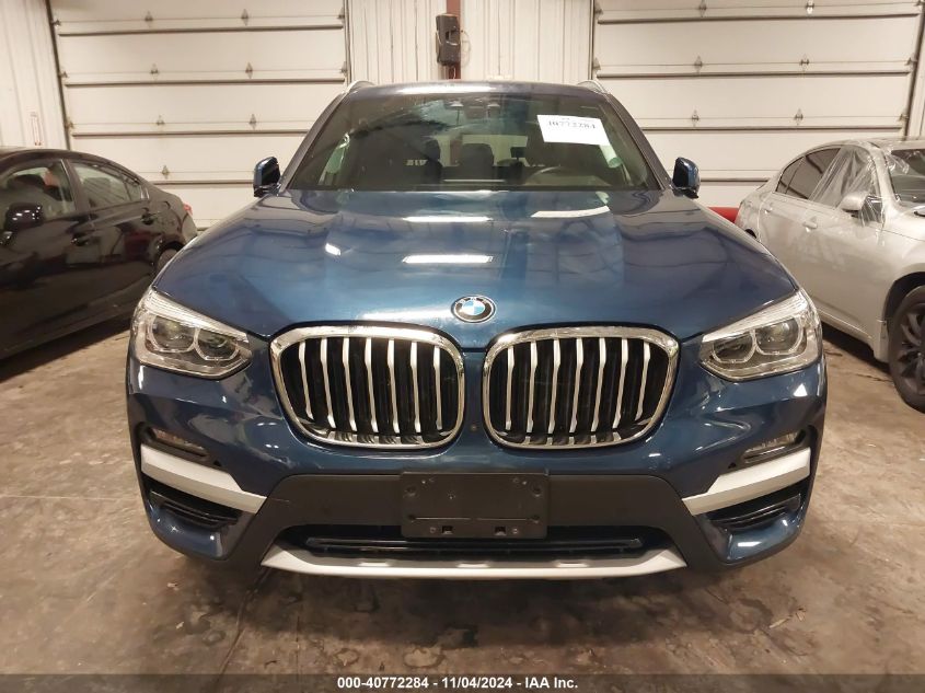 2021 BMW X3 xDrive30I VIN: 5UXTY5C03M9F00798 Lot: 40772284