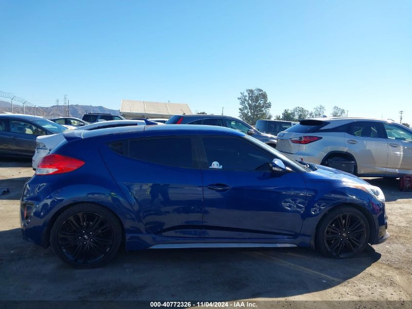 2016 HYUNDAI VELOSTER TURBO - KMHTC6AE3GU291187