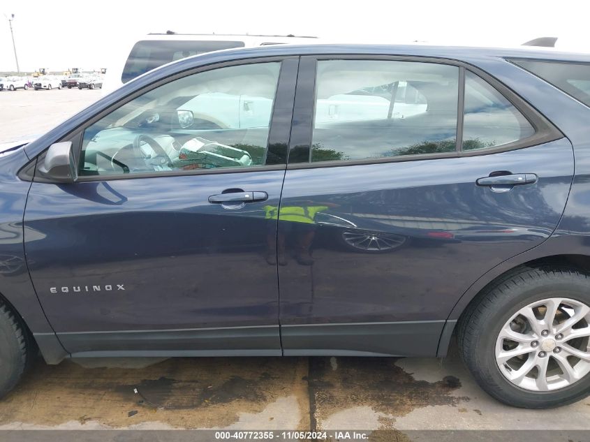 2019 Chevrolet Equinox Ls VIN: 3GNAXSEV1KL320246 Lot: 40772355