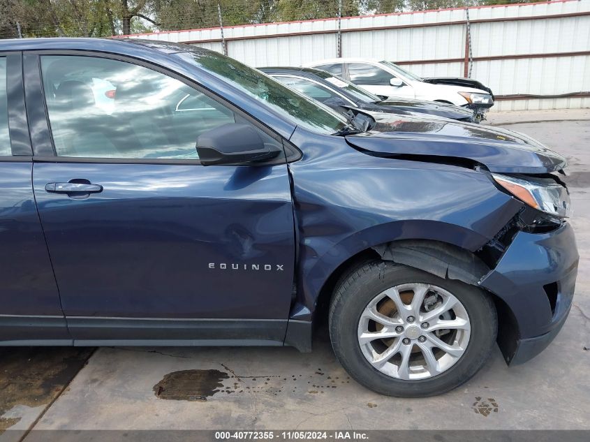 2019 Chevrolet Equinox Ls VIN: 3GNAXSEV1KL320246 Lot: 40772355