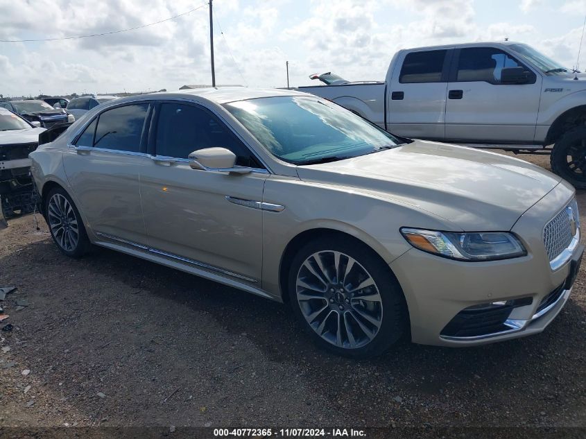 2017 Lincoln Continental Select VIN: 1LN6L9SK2H5611307 Lot: 40772365