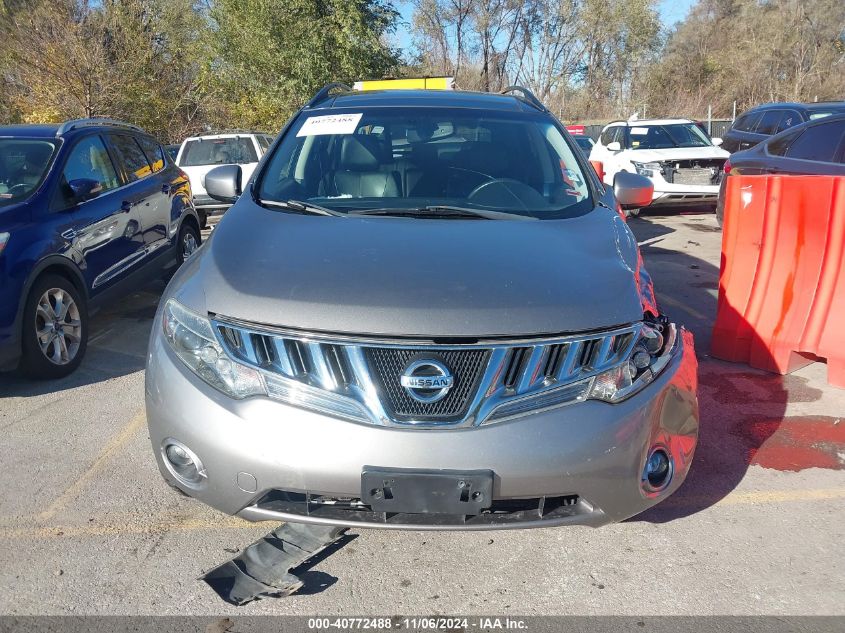 2010 Nissan Murano Sl VIN: JN8AZ1MWXAW120812 Lot: 40772488