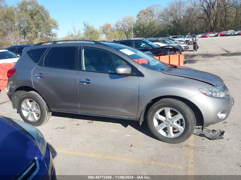 2010 Nissan Murano Sl VIN: JN8AZ1MWXAW120812 Lot: 40772488