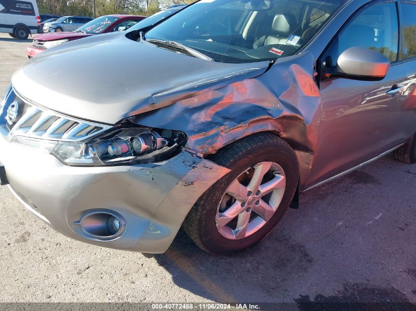 2010 Nissan Murano Sl VIN: JN8AZ1MWXAW120812 Lot: 40772488