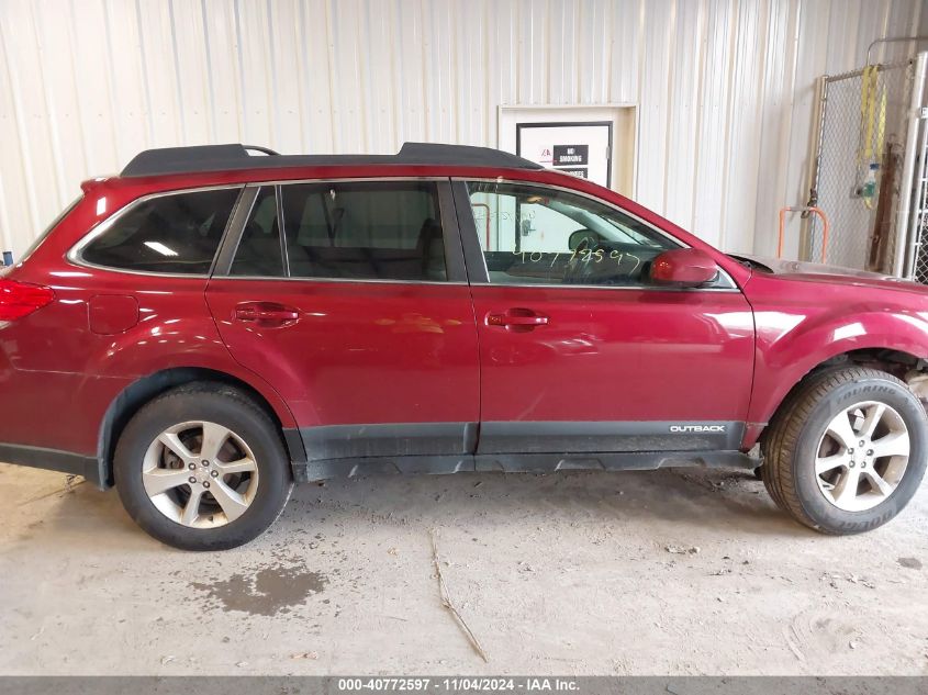 2014 Subaru Outback 3.6R Limited VIN: 4S4BRDMCXE2224006 Lot: 40772597