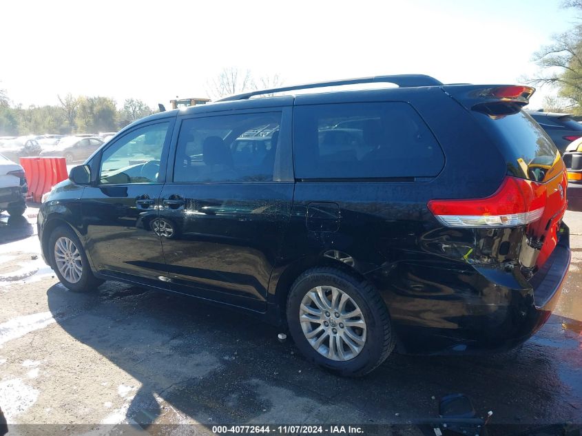 2013 Toyota Sienna Xle V6 8 Passenger VIN: 5TDYK3DC4DS327359 Lot: 40772644