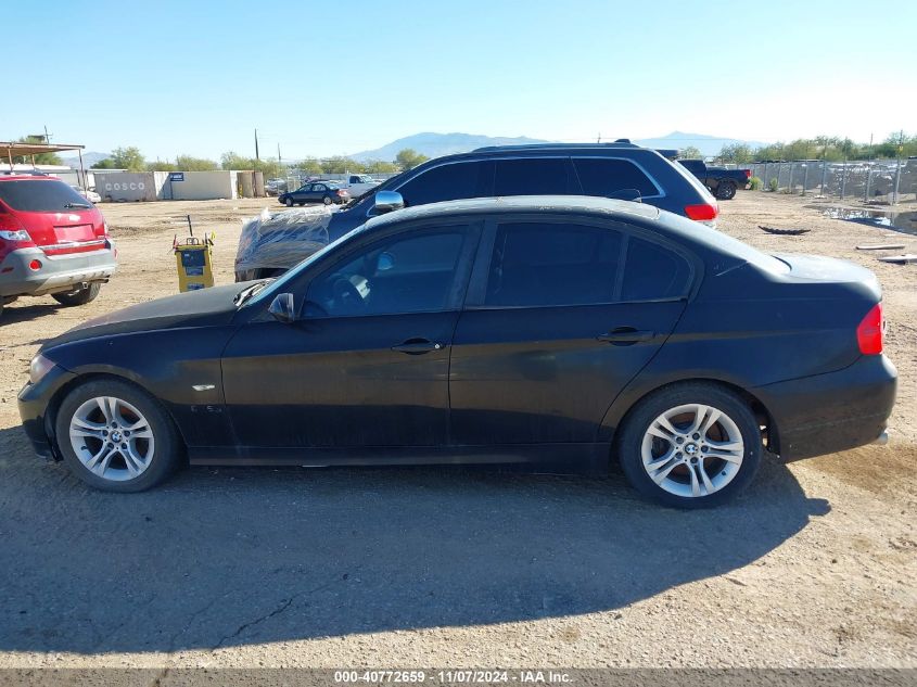 2008 BMW 328I VIN: WBAVC53508FZ82068 Lot: 40772659