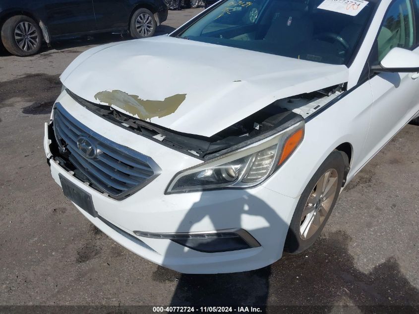 2015 Hyundai Sonata Se VIN: 5NPE24AF0FH130401 Lot: 40772724