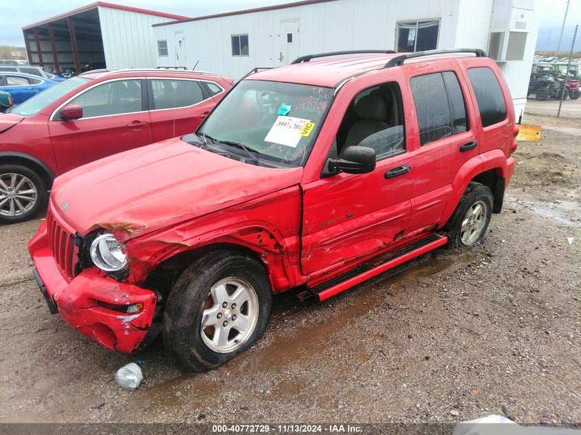 2002 Jeep Liberty Limited Edition red suv gasoline 1J4GL58K12W212568 photo #3