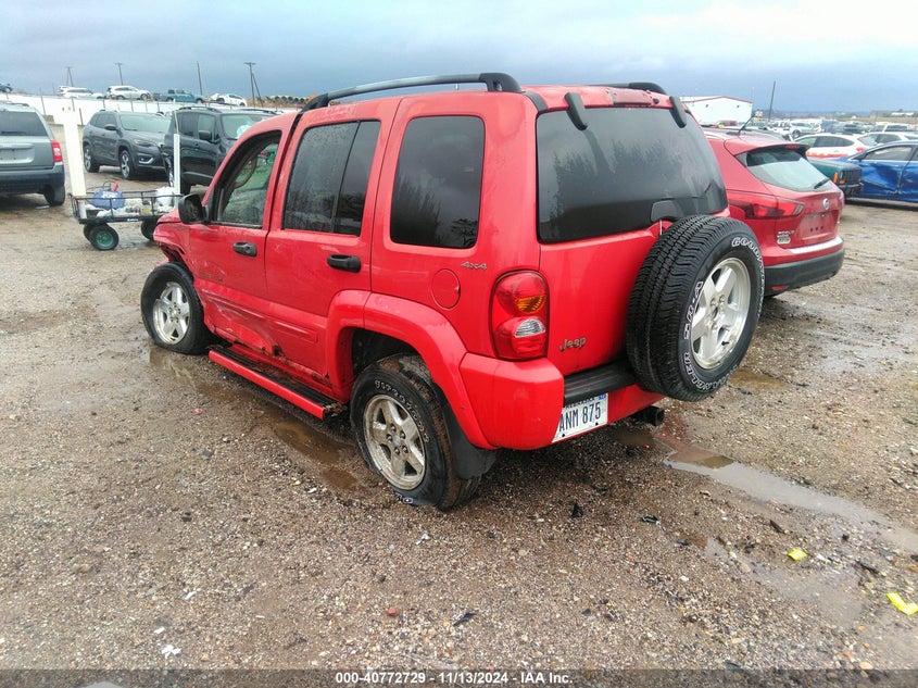 2002 Jeep Liberty Limited Edition red suv gasoline 1J4GL58K12W212568 photo #4
