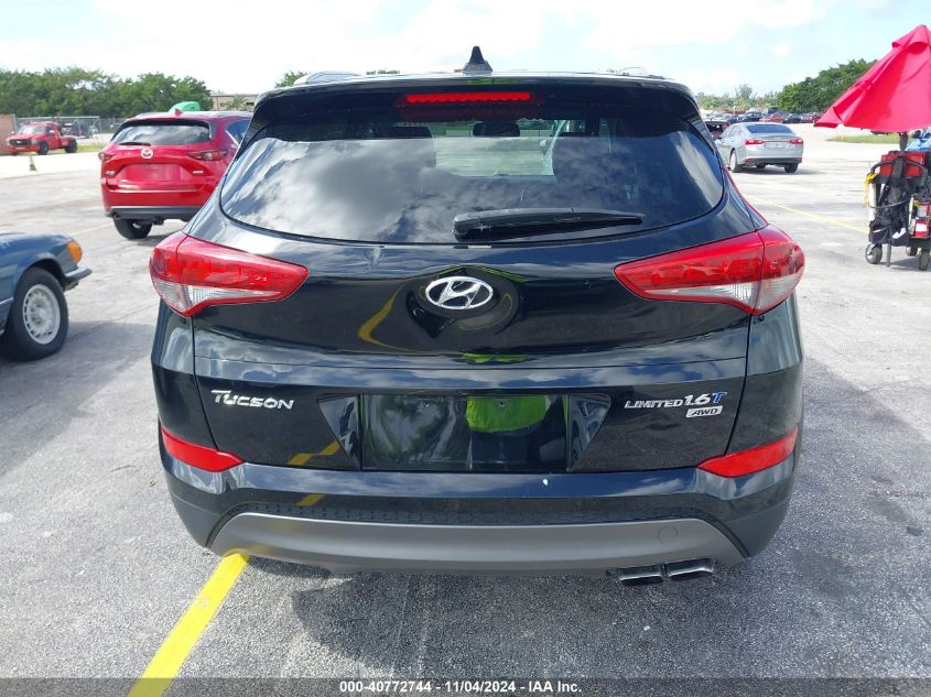 2016 Hyundai Tucson Limited/Sport And Eco/Se VIN: KM8J3CA26GU185781 Lot: 40772744