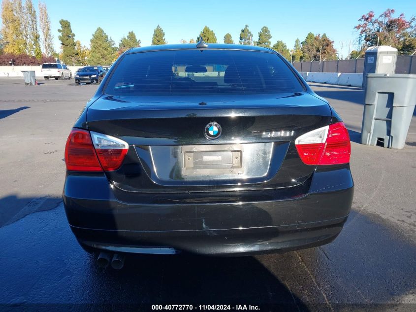 2007 BMW 328I VIN: WBAVA37537NL12247 Lot: 40772770