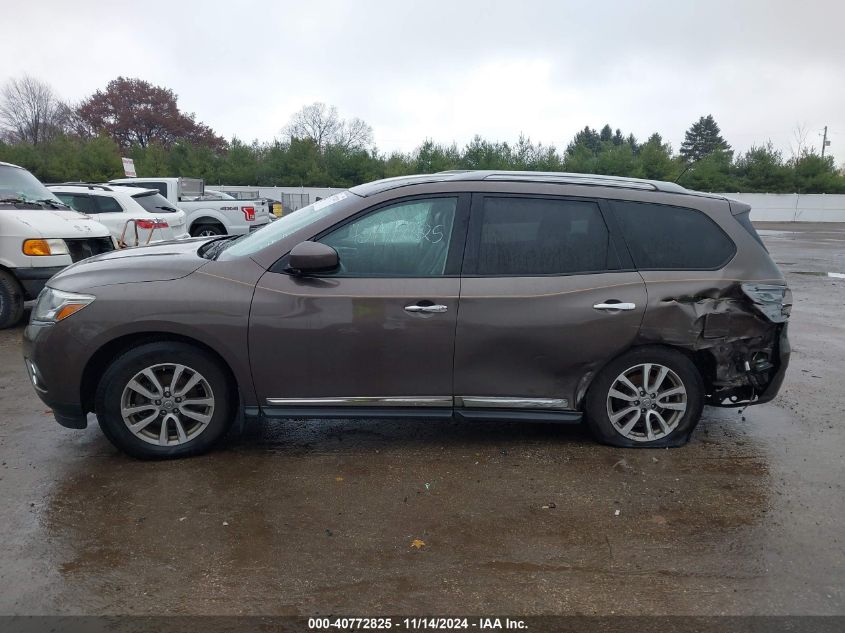 2015 Nissan Pathfinder Sl VIN: 5N1AR2MM7FC604148 Lot: 40772825