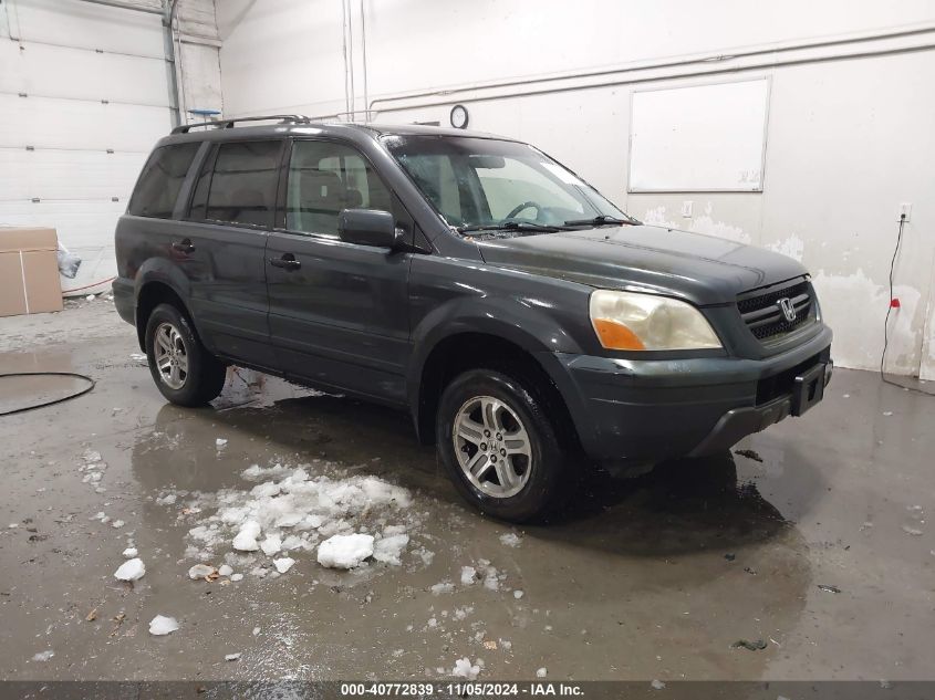 2004 Honda Pilot Ex VIN: 2HKYF18474H590009 Lot: 40772839