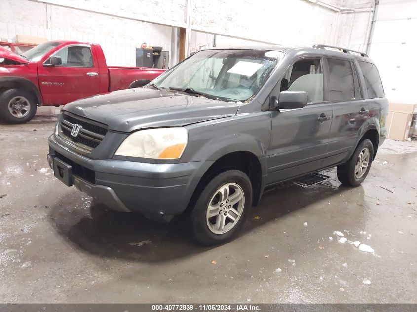 2004 Honda Pilot Ex VIN: 2HKYF18474H590009 Lot: 40772839