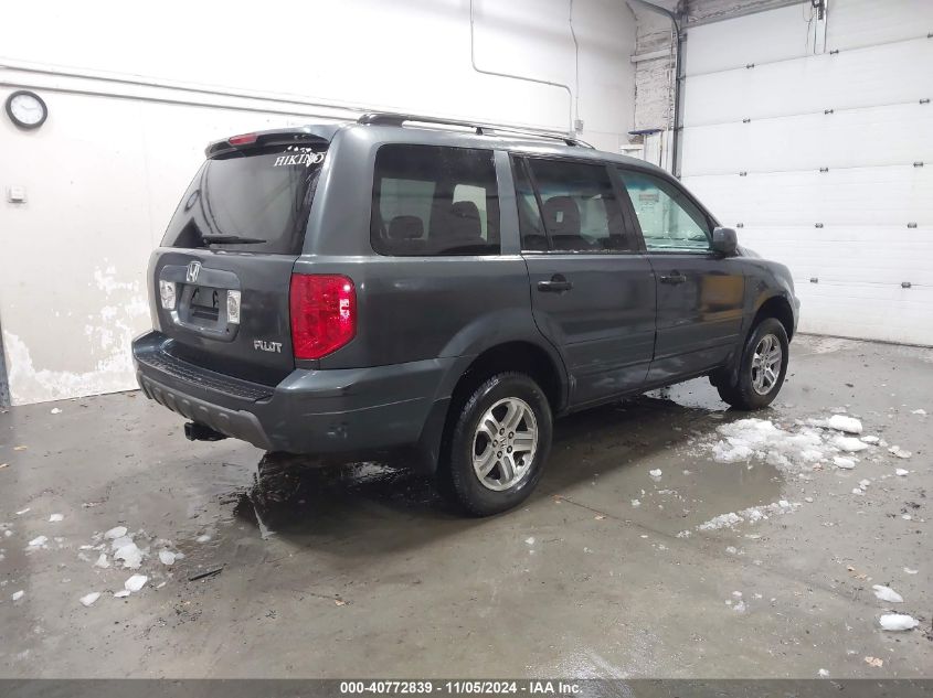 2004 Honda Pilot Ex VIN: 2HKYF18474H590009 Lot: 40772839