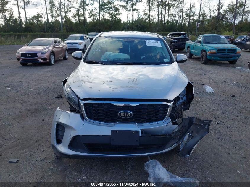 2019 Kia Sorento 2.4L Lx VIN: 5XYPGDA33KG515128 Lot: 40772855