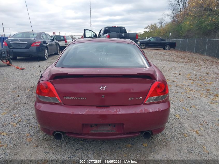 2006 Hyundai Tiburon Gt/Gt Limited/Se VIN: KMHHN65F16U230826 Lot: 40772857