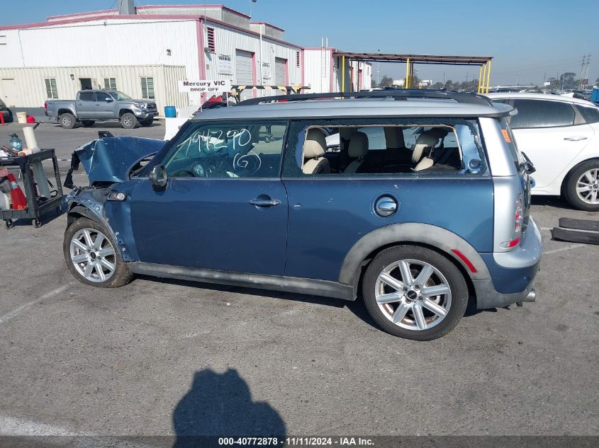 2011 Mini Cooper S Clubman S Clubman VIN: WMWZG3C57BTY36110 Lot: 40772878