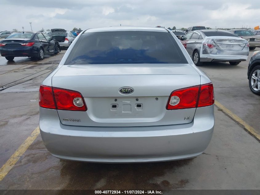 2008 Kia Optima Lx VIN: KNAGE123885178411 Lot: 40772934