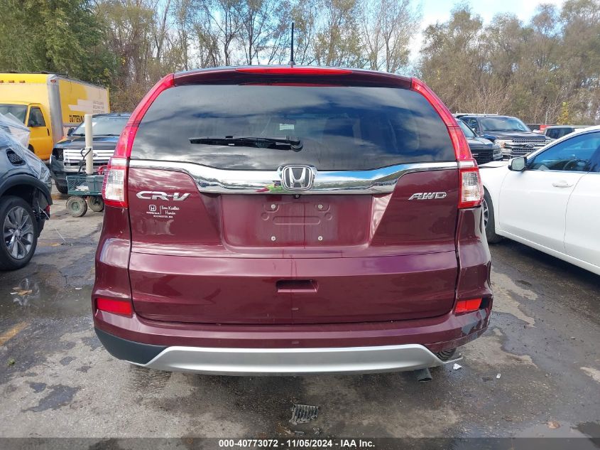 2015 Honda Cr-V Ex VIN: 5J6RM4H51FL007415 Lot: 40773072