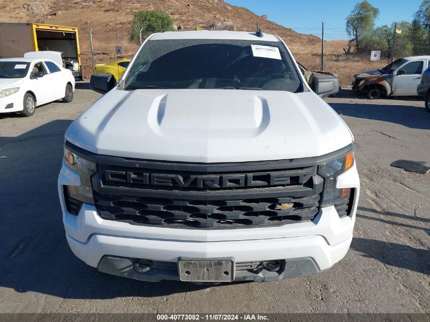 2023 Chevrolet Silverado 1500 2Wd Double Cab Standard Bed Custom VIN: 1GCRABEK7PZ176947 Lot: 40773082