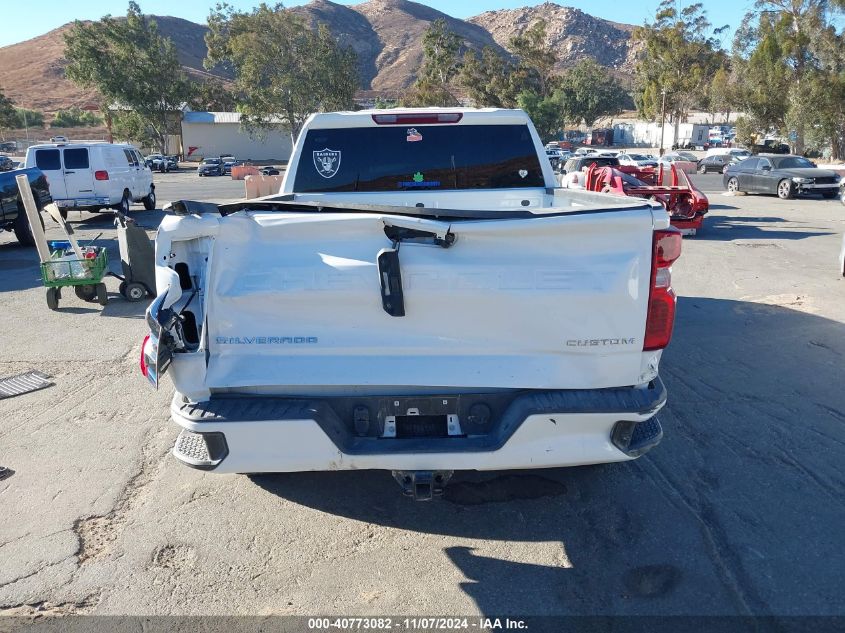 2023 Chevrolet Silverado 1500 2Wd Double Cab Standard Bed Custom VIN: 1GCRABEK7PZ176947 Lot: 40773082