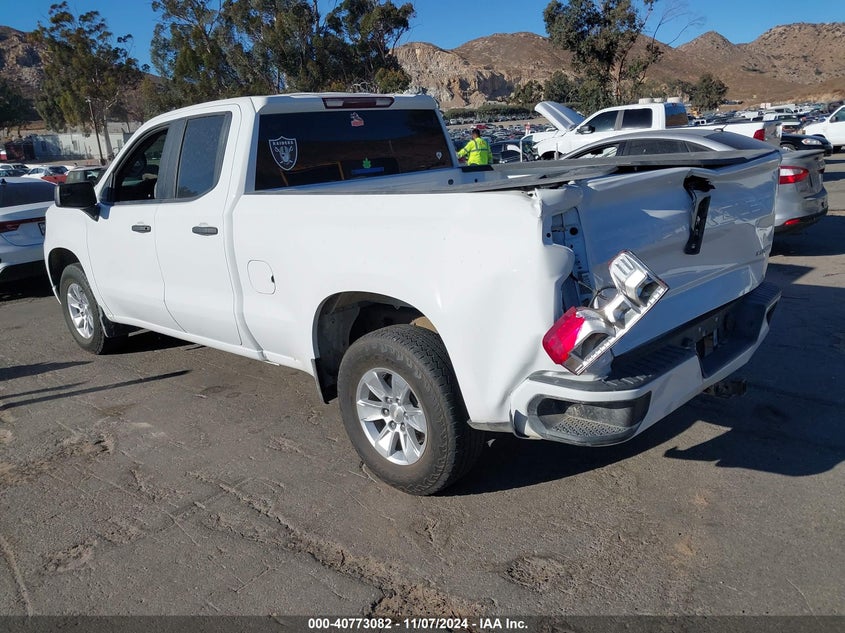 VIN 1GCRABEK7PZ176947 2023 CHEVROLET SILVERADO 1500 2WD DOUBLE CAB STANDARD BED CUSTOM