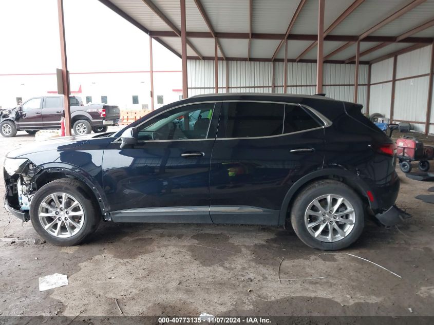 2021 Buick Envision Fwd Preferred VIN: LRBAZLR43MD109681 Lot: 40773135