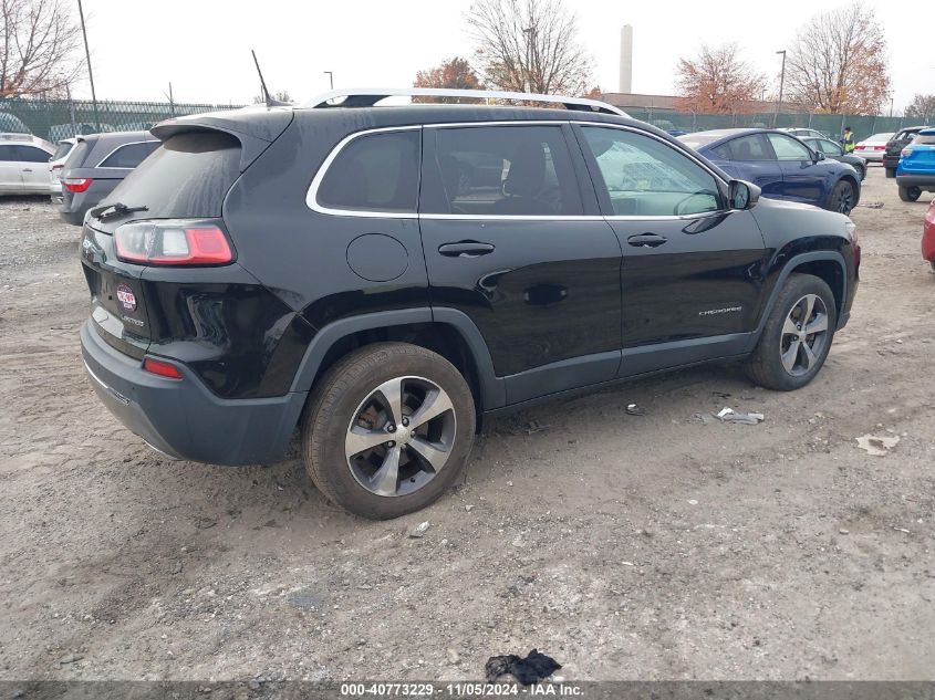 2019 Jeep Cherokee Limited 4X4 VIN: 1C4PJMDX7KD235503 Lot: 40773229