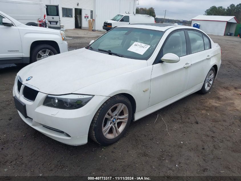 2008 BMW 328 VIN: WBAVC73578KX91184 Lot: 40773317