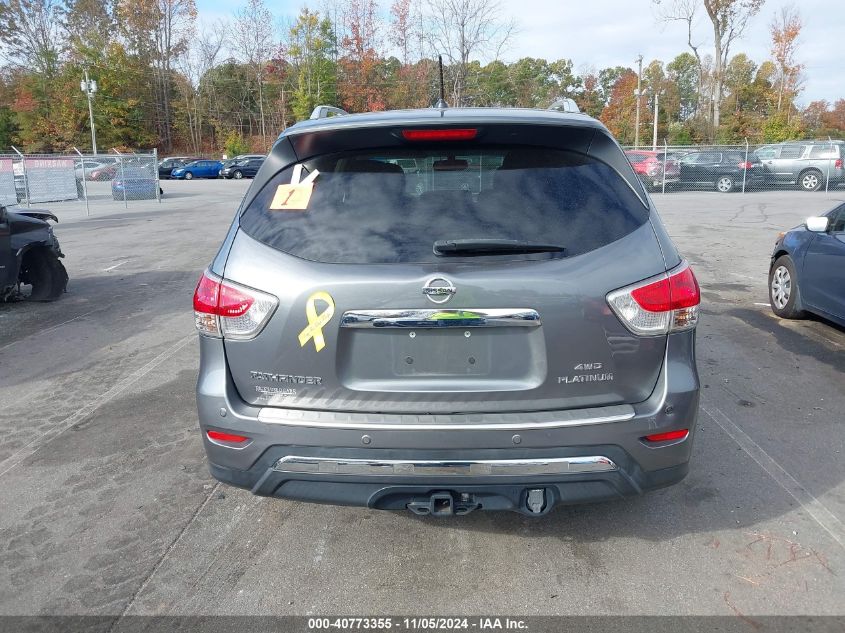 2015 Nissan Pathfinder Platinum VIN: 5N1AR2MM5FC668902 Lot: 40773355