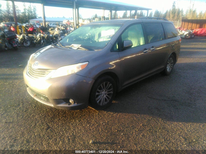Vin: 5tdyk3dc4bs017287, lot: 41262882, toyota sienna xle/limited 20112