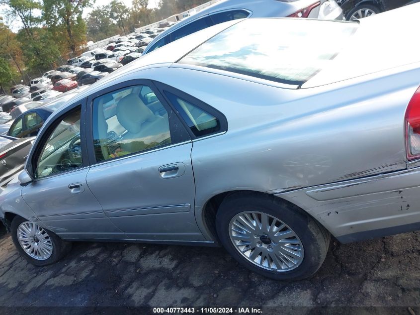 2004 Volvo S80 2.9/2.9 A (Discontinued) VIN: YV1TS92D041357300 Lot: 40773443