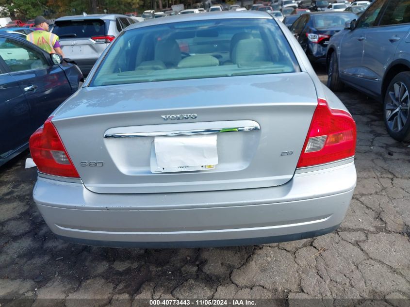 2004 Volvo S80 2.9/2.9 A (Discontinued) VIN: YV1TS92D041357300 Lot: 40773443