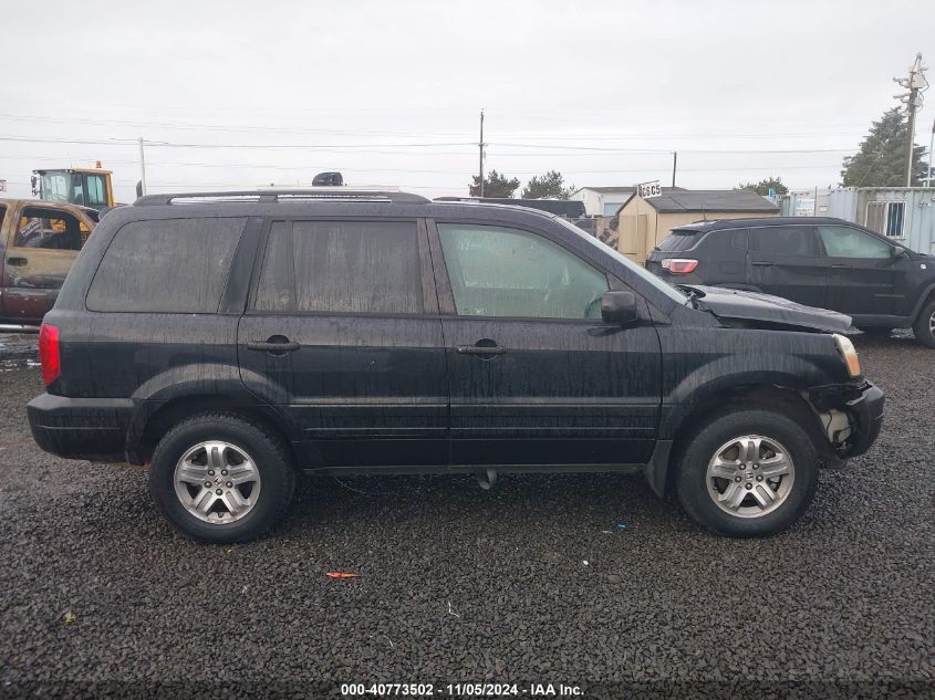 2005 Honda Pilot Ex-L VIN: 2HKYF18755H570370 Lot: 40773502