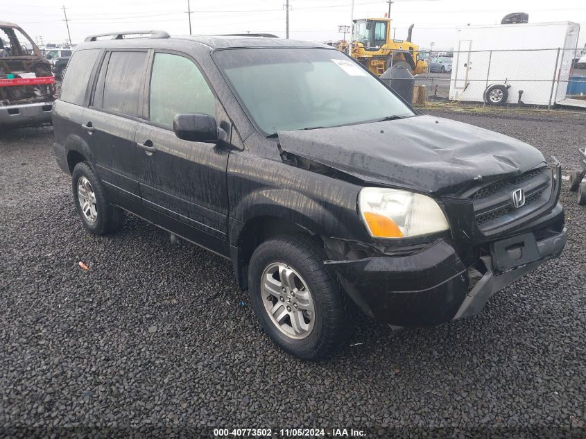 2005 Honda Pilot Ex-L VIN: 2HKYF18755H570370 Lot: 40773502