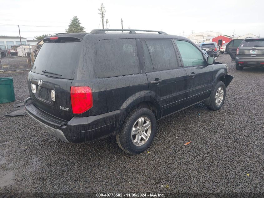 2005 Honda Pilot Ex-L VIN: 2HKYF18755H570370 Lot: 40773502