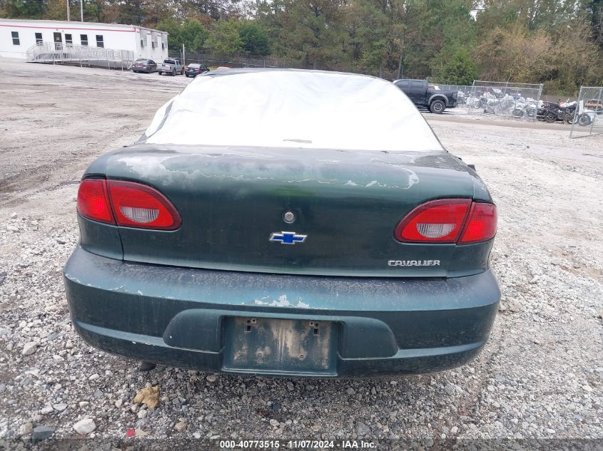 2002 Chevrolet Cavalier VIN: 1G1JC124627198586 Lot: 40773515