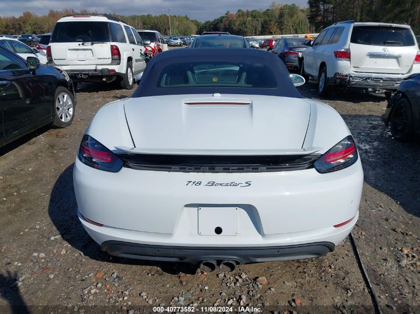 2017 Porsche 718 Boxster S VIN: WP0CB2A87HS240623 Lot: 40773552