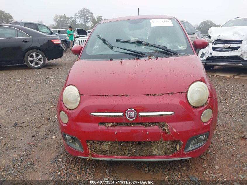 2012 Fiat 500 Sport VIN: 3C3CFFBRXCT110088 Lot: 40773554